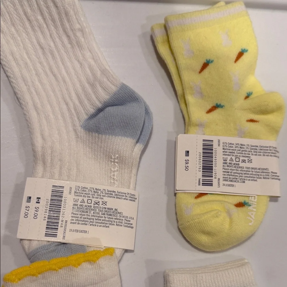 Janie and Jack Baby Socks Set size 18-24 months NWT